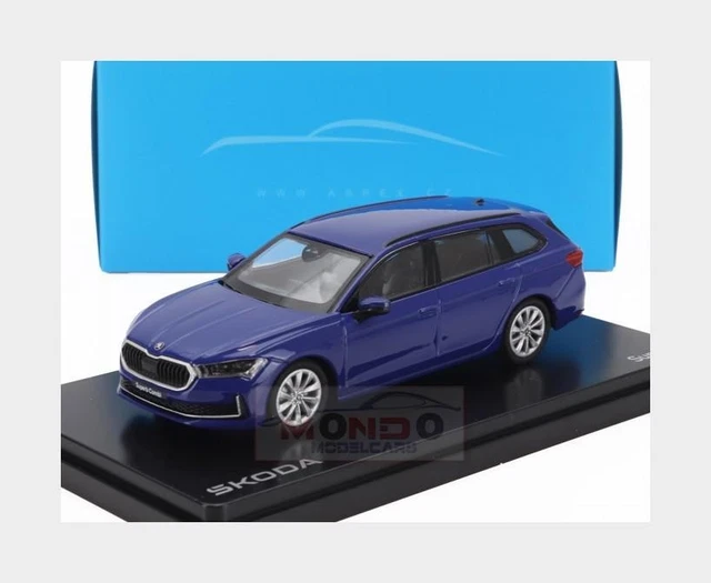 Modèle Réduit ABREX Skoda Superb IV Combi SW 2023 - Échelle 1:43 - Couleur Blanche - Neuf