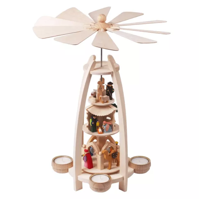 Three Tier Nativity Pyramid