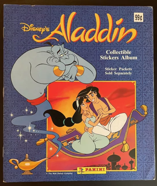 SALE! Disney's Aladdin 1994 Empty Sticker Album Panini !With Defects!See Photos!