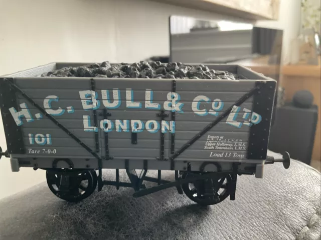 Skytrex 'O' Gauge H C Bull , 8 Plank Coal Wagon Unboxed.