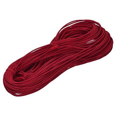 Elástico Cordón Elástico Cuerda 2mm 49 Yardas Oscuro Rojo para Artesanías DIY