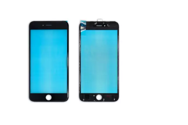 IPHONE 6s Plus Affichage LCD Verre Devant avec Cadre / Cadre Préassemblé Noir