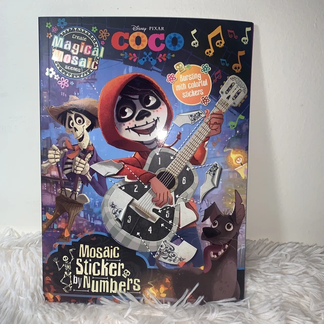 DISNEY PIXAR COCO Mosaic Sticker by Numbers: With over 1000