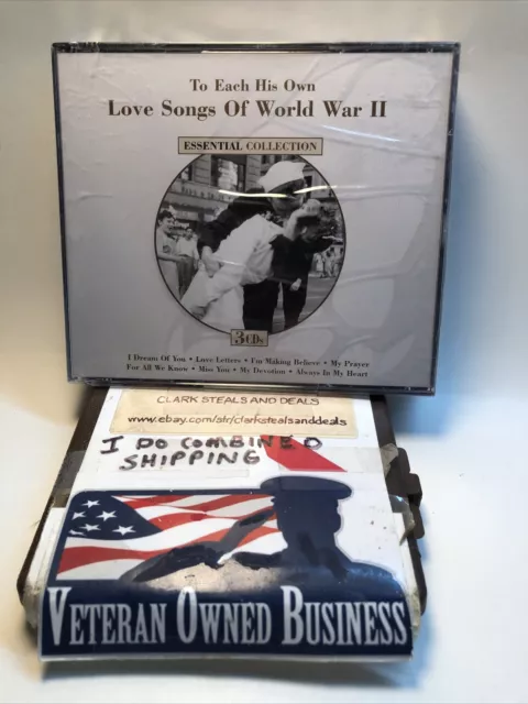 Music Cd / Love Songs Of World War II / Lot B/ Sealed/ New Never Open/ 3- Cd Box