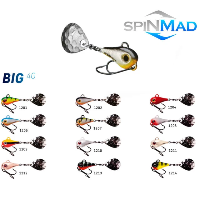 SpinMad BIG 4g Spinner Farbe zur Auswahl Kunstköder Raubfischköder Angelköder