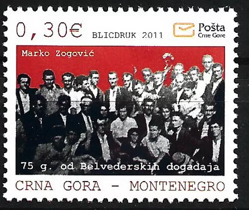 Montenegro - Assemblea di protesta al Belvedere nuovo di zecca 2011 Michel 278