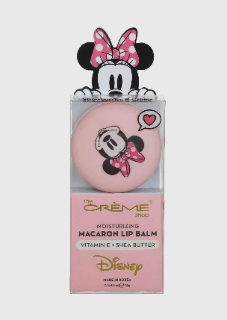 NEW * The Creme Shop / Disney MINNIE MOUSE Macaron Lip Balm STRAWBERRIES & CREME
