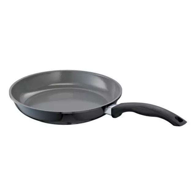 Schulte-Ufer Green Life Bratpfanne, flach, Pfanne, Aluminiumguss, Schwarz, 28 cm