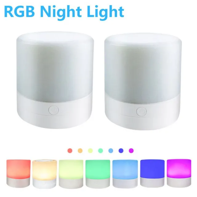 Smart Bedside Table Touch Sensor Lamp LED Night Light Dimmable Kids Bedroom Gift