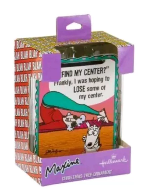 Hallmark Christmas Ornament Maxine Find My Center Yoga NIB