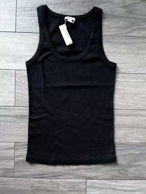 James Perse Scoop Neck Ribbed Tank, Black, Nwt $95, Size 1 (S)