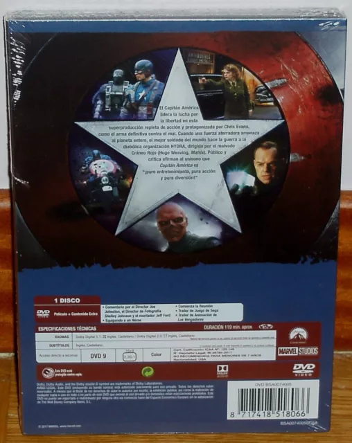 Capitan America El Primer Vengador Slipcover Dvd Nuevo Accion (Sin Abrir) R2 2