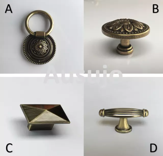 Bronze Kitchen Cabinet Furniture Door Drawer Handles Handle Pulls Knob Knobs