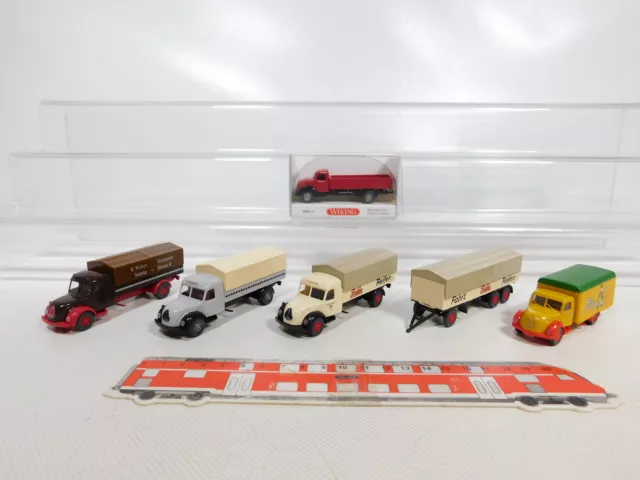 CA537-0,5 #5x wiking 1:87/H0 Camion Magirus: 0426+ Fulda + Malz-Vollbier etc, .