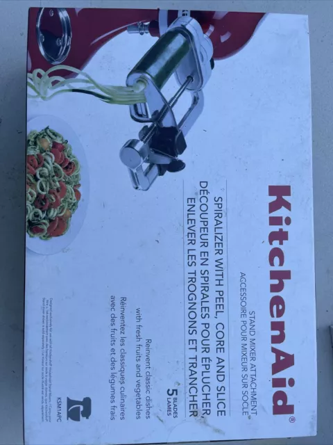 KitchenAid Spiralizer Attachment with Peel, Core and Slice - KSM1APC Brand New