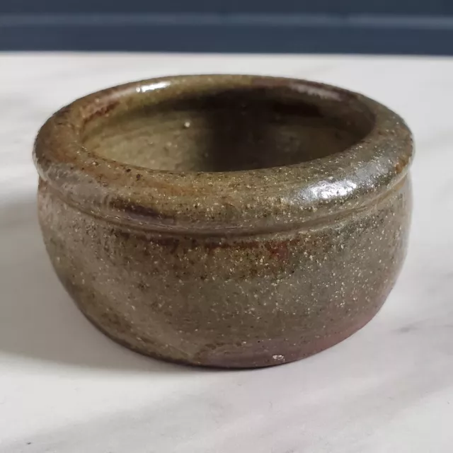 Ancien Petit Pot En Grès Signé JP (Signature À Identifier) Collection Céramique