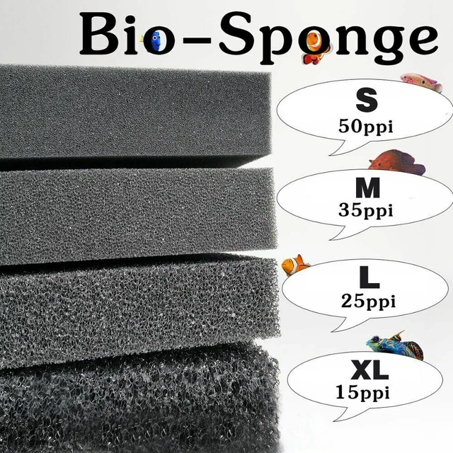 BIO SPONGE FILTER Media Pads Cuttofit Foam for Aquarium Fish Tanks