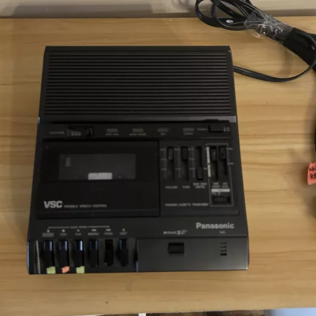 Panasonic RR-830 VSC Standard Cassette Tape Transcriber Recorder Variable Speech