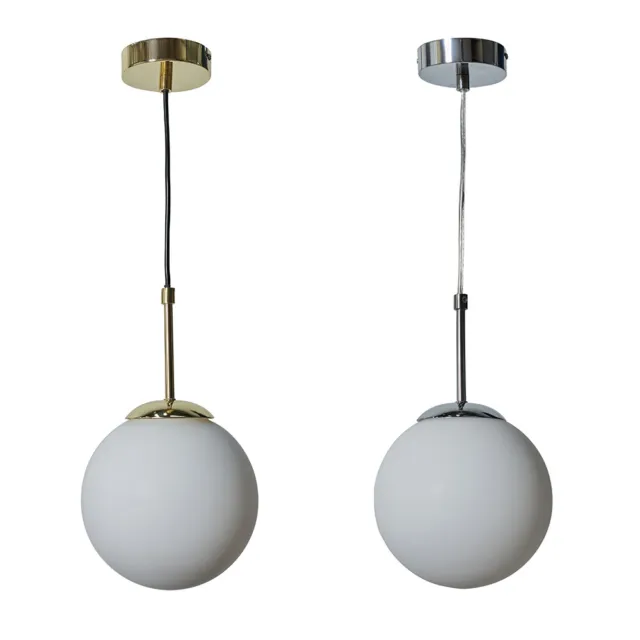Modern Ceiling Light Fitting Opal Glass Globe Shade Lampshade Pendant Lighting