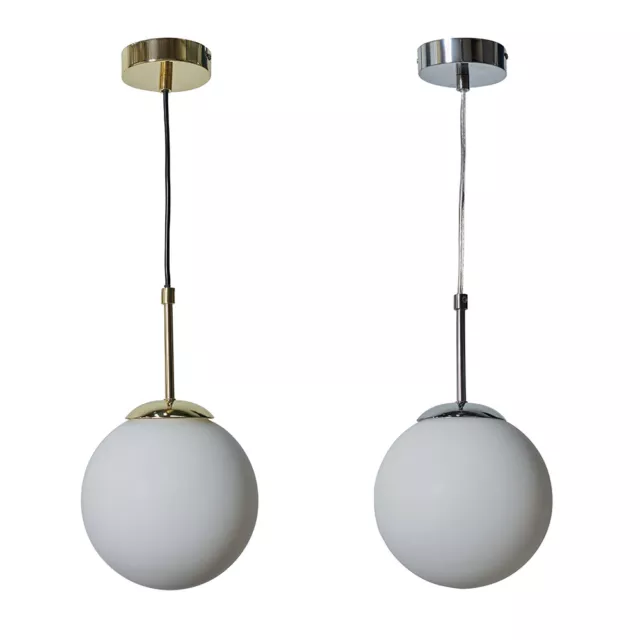 Modern Ceiling Light Fitting Opal Glass Globe Shade Lampshade Pendant Lighting