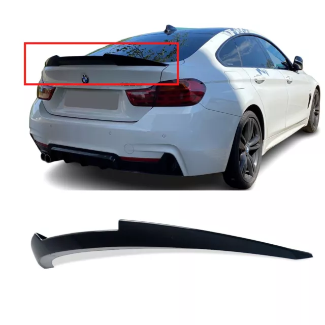 Heckspoiler passend für BMW 4er Gran Coupe 4 F36,  Heckflügel, V Design Glanz Sc