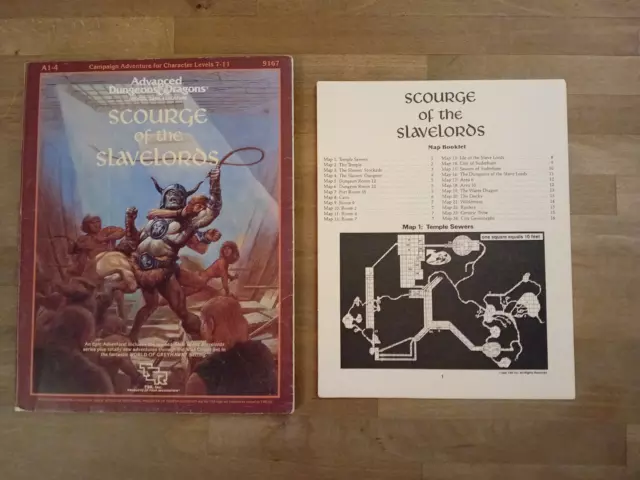 Scourge of the Slavelords Advanced  Dungeons & Dragons AD&D TSR 9167