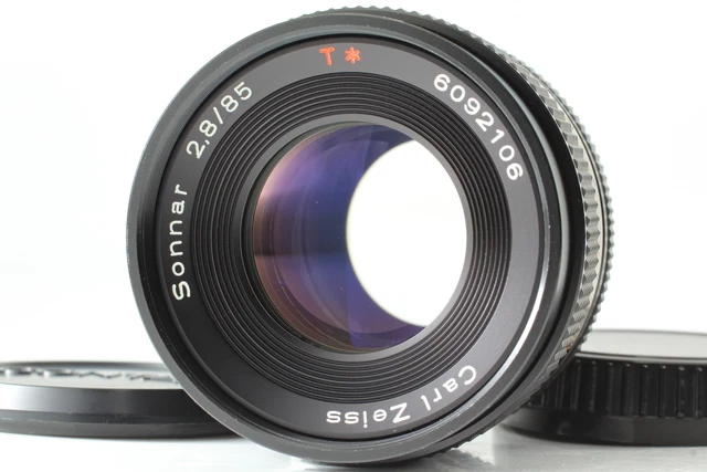 [Mint] Contax Carl Zeiss Objektiv Sonnar T 85mm F/2.8 AEG C/Y Mount Bild Aus