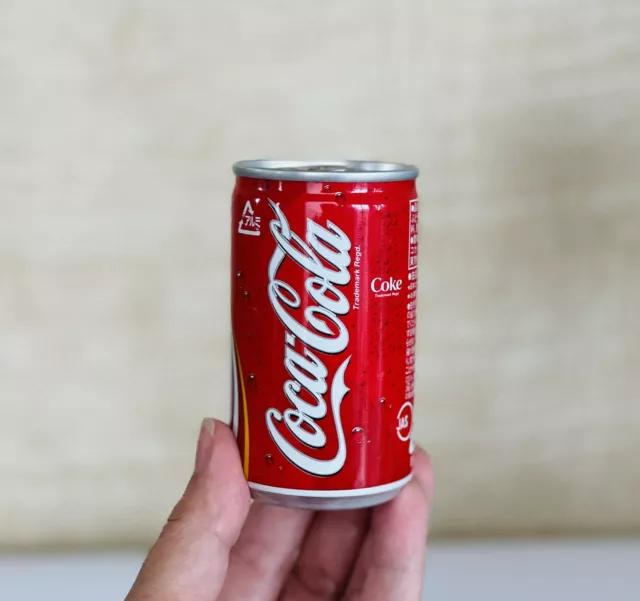 Vintage JAPANESE 90's Unopen Mini Coca Cola Coke Aluminium Can 3 1/2" Tall
