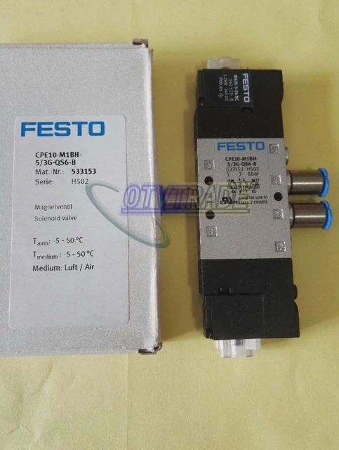 ONE FESTO CPE10-M1BH-5/3G-QS6-B 533153 solenoid valve NEW