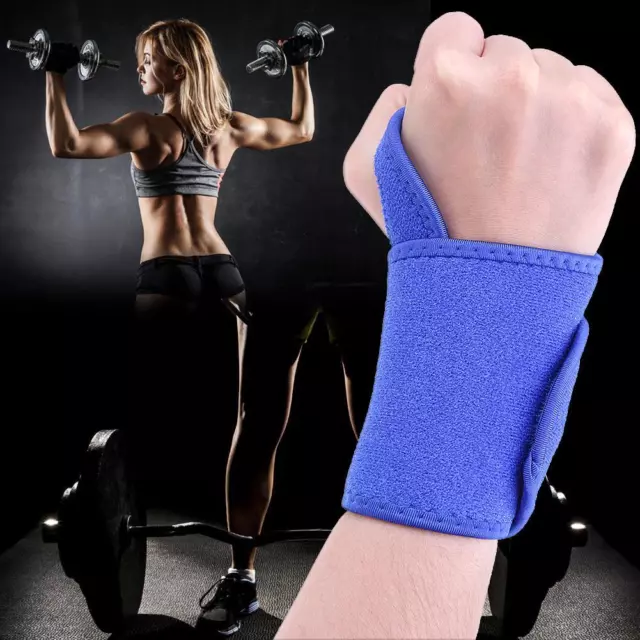 1 Pair Wrist Palm Protector Guard Thumb Support Bracer Sports Wristband 3