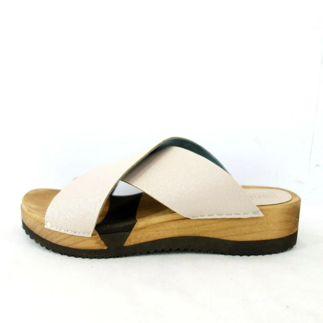 Sanita Chaussures Femmes Sabots Bois Cuir Tanja Sport Flex Sandales Np 99 Neuf