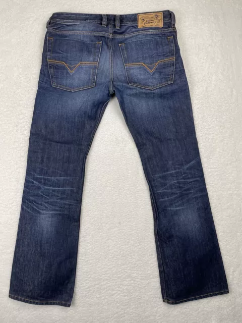 Diesel Zatiny Jeans Mens 30x30 Bootcut Regular Fit Dark Wash Denim Pants 0073N 2