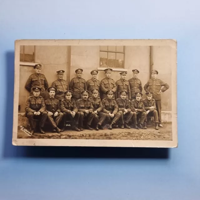 WW1 Military Postcard C1918 Real Photo Royal Fusiliers Wound Stripes