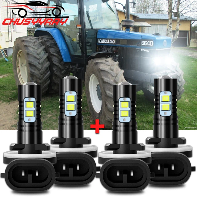 For Polaris RZR 800 EFI 2008 2009 2010 4x 881 LED Headlight Bulbs NEW