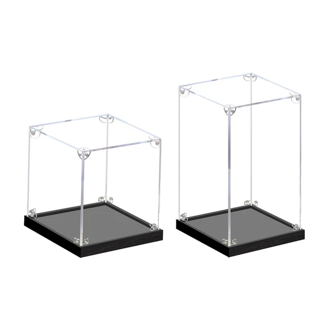 2 Vitrines Acrylique Empilables – Porte Coulissante – Pour Figurines & Collections