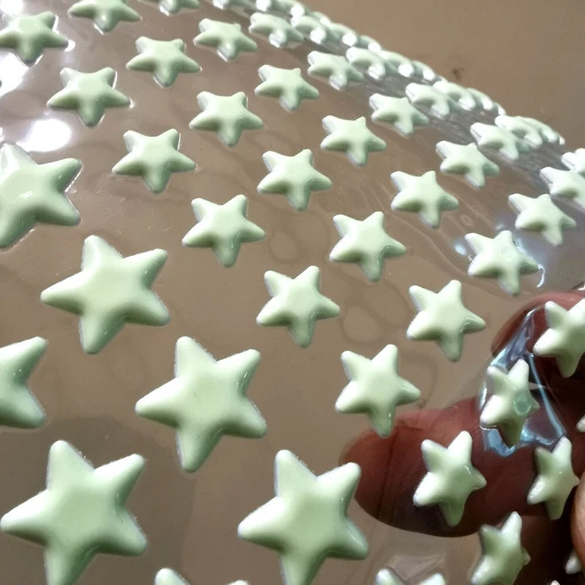 Adesivi da parete stelle decorazione camera da letto soffitto PVC regalo casa 2 fogli punti