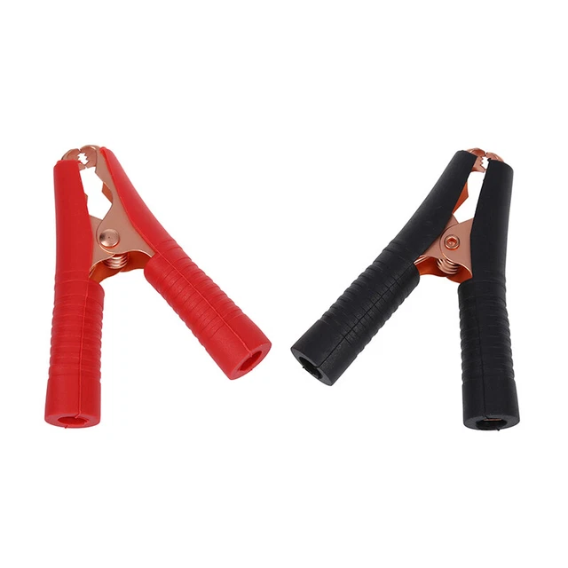 Pinza per cavi batterie rosso e nero con morsetti a coccodrillo Sacit 250A