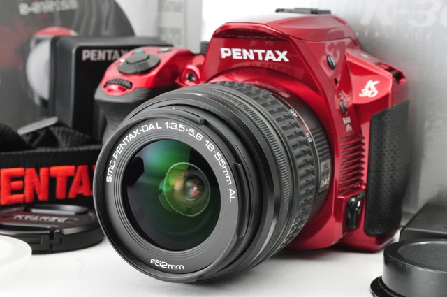 TOP MINT PENTAX K-30 SR 3700 shots Digital SLR 16.2MP 18-55mm F/3.5-5.6 AL Lens