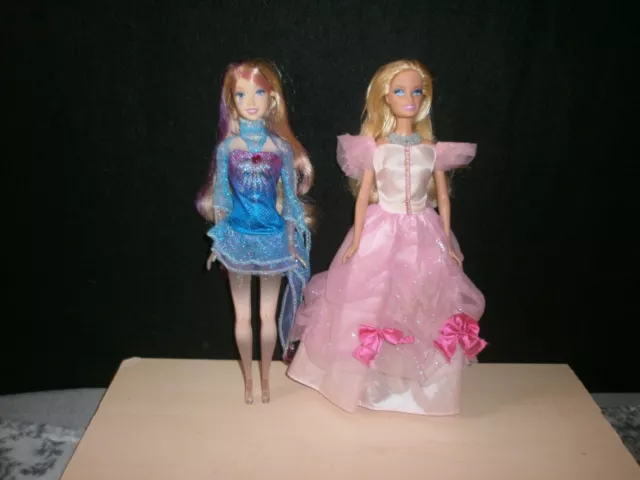 Barbie 2 Puppen mit Funktion Musik + Leuchtfunktion 2009 Mattel