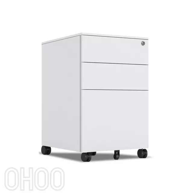 Metal Filing Cabinet Office Storage Cabinets 3 Drawer Cabinet & Drawer Lockable