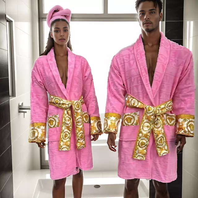 Pink Bathrobe - L Size - Medusa Robe - Free Shipping