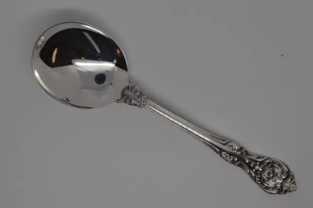 Gorham King Edward Sterling Silver Round Bowl Soup Spoon - 6 1/4"- 39g - No Mono