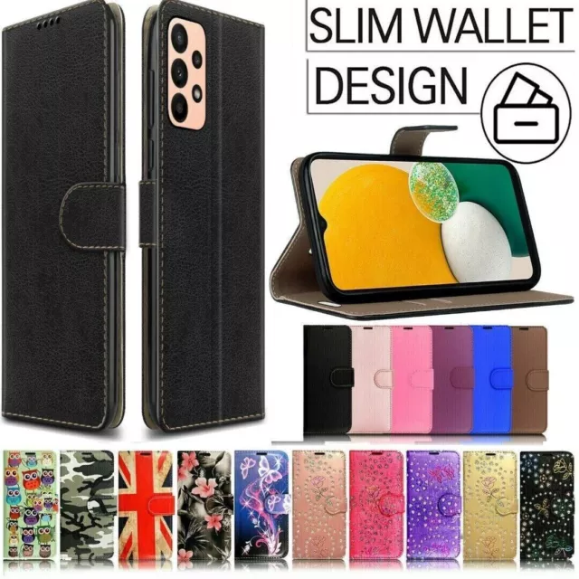 For Samsung Galaxy  A14 A54 A34 A13 A24 5G Wallet Case Leather Flip Phone Cover