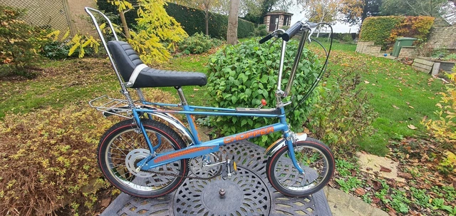 Blue Raleigh Chopper NEW, V RARE ORIGINAL UNRIDDEN RALEIGH CHOPPER 70's BLUE BICYCLE MARK 2 ...