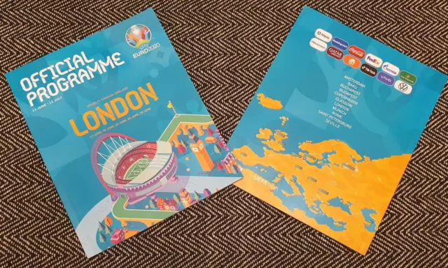 England v Germany ROUND OF 16 Euro 2020 Tournament Programme - LONDON version!!!