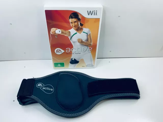 NINTENDO WII EA SPORTS ACTIVE PERSONAL TRAINER +thigh strap w