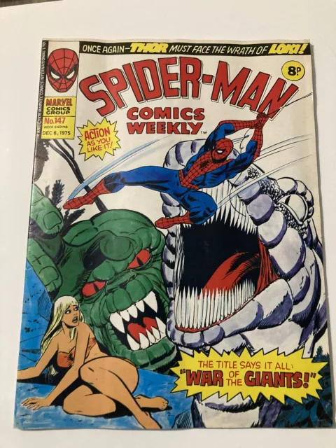 Spider-Man Comics Weekly #147 Iron Man, Thor Marvel Comics