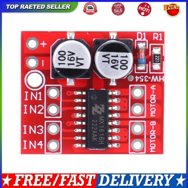 Electrical Module Dual L298N DUAL DC Motor Module Dual H Bridge Mini Two Channel Electronic ...