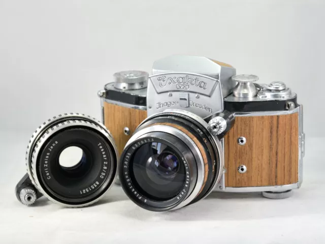 Exakta Varex VX w/  Flektogon 35mm f/2.8 and Tessar 50mm f/2.8 Lens