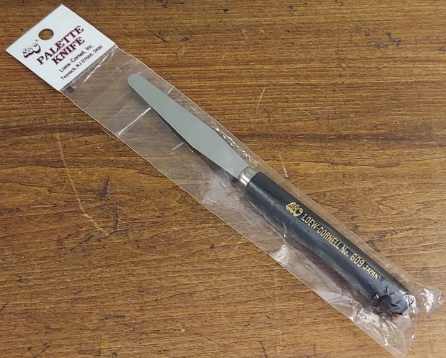 Cuchillo de paleta vintage Loew-Cornell Inc. Japón nuevo sellado de fábrica no. 609